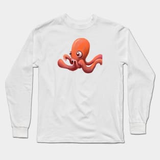 Cute Octopus Drawing Long Sleeve T-Shirt